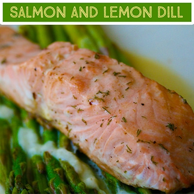 Salmon Fillet and Lemon Dill