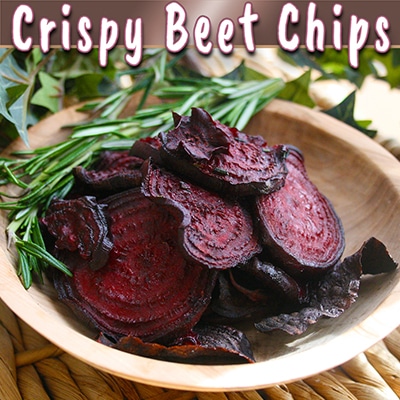 Crispy Baked Beet Chips