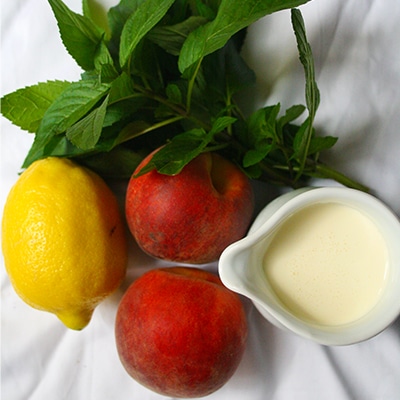 Grilled Peaches Ingredients