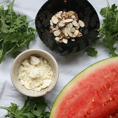 Arugula Watermelon Salad Ingredients