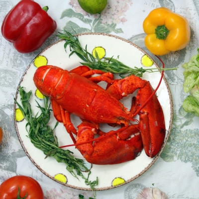 Large Lobster On A Plate