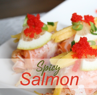 Spicy Salmon Crab Bombs