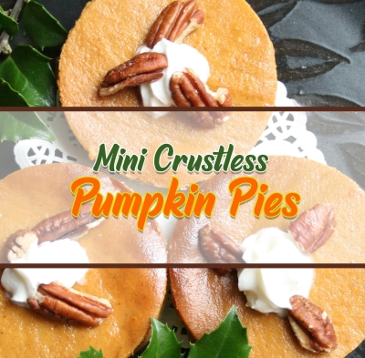 Mini “Crustless” Pumpkin Pie