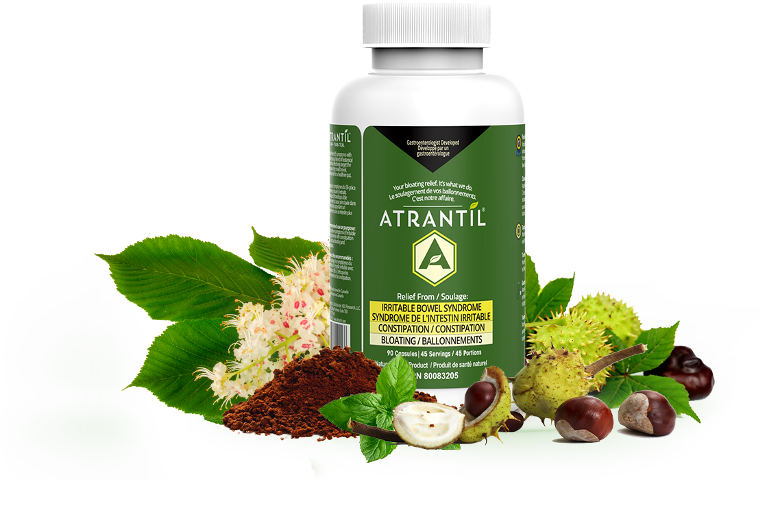 Atrantil Bottle with ingredients